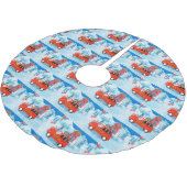 Affenpinschers Dog in kerst Delivery Truck Kerstboom Rok (Gekanteld)