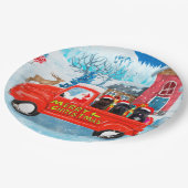 Affenpinschers Dog in kerst Delivery Truck Papieren Bordje (Gekanteld)