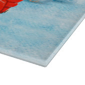 Affenpinschers Dog in kerst Delivery Truck Snijplank (Hoek)