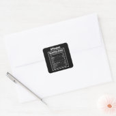Affenpoo Voeding Feiten Grappige Hond Gift Vierkante Sticker (Envelop)