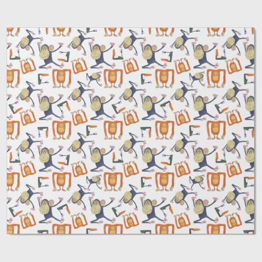 Affentanz Cadeaupapier (Vlak)