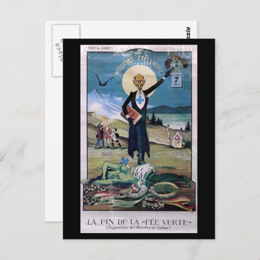 Affiche Absinthe Briefkaart (Voorkant / Achterkant)