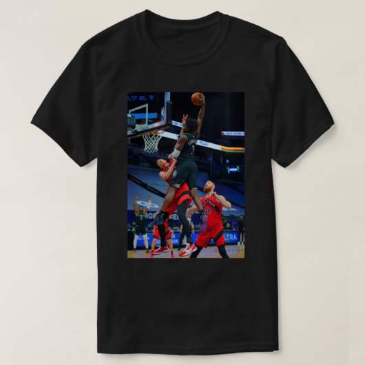 Affiche Anthony Edwards Dunk sur Yuta Watanabe T-shirt (Design voorkant)