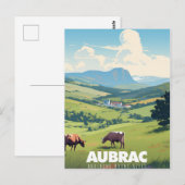 Affiche Aubrac - Auvergne-Rhône-Alpes - Frankrijk Briefkaart (Voorkant / Achterkant)