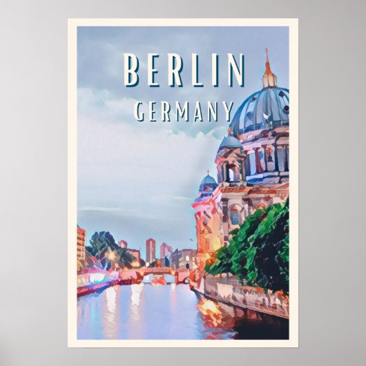 Affiche Berlin, de levendige hoofdstad van Duitsla Poster (Voorkant)