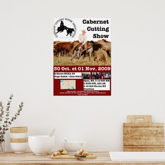 Affiche Cabernet CHA Poster (Keuken)