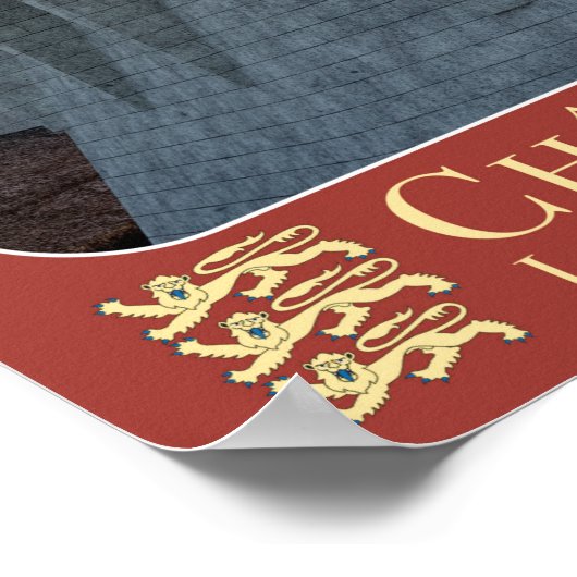 Affiche CHÂTEAU-GAILLARD - Le donjon, au coucher d Poster (Hoek)