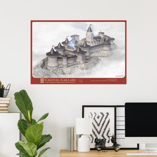 Affiche CHÂTEAU-GAILLARD - Op het zee van de winte Poster (Thuiskantoor)