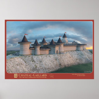 Affiche CHÂTEAU-GAILLARD - Rock side, bij zonsopga Poster
