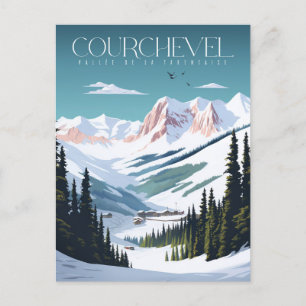 Affiche Courchevel - France - Auvergne-Rhône-Alpes Briefkaart