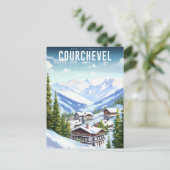Affiche Courchevel - France - Auvergne-Rhône-Alpes Briefkaart (Staand voorkant)