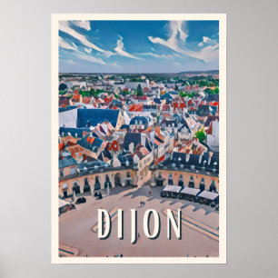Affiche Dijon Photo Vintage Poster
