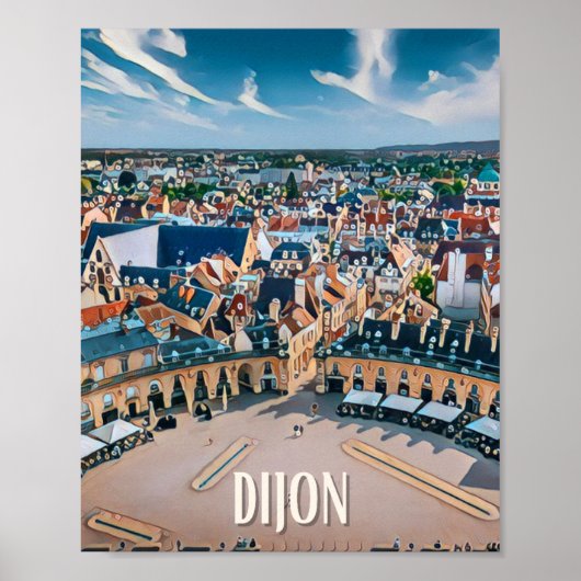 Affiche Dijon Photo Vintage Poster (Voorkant)