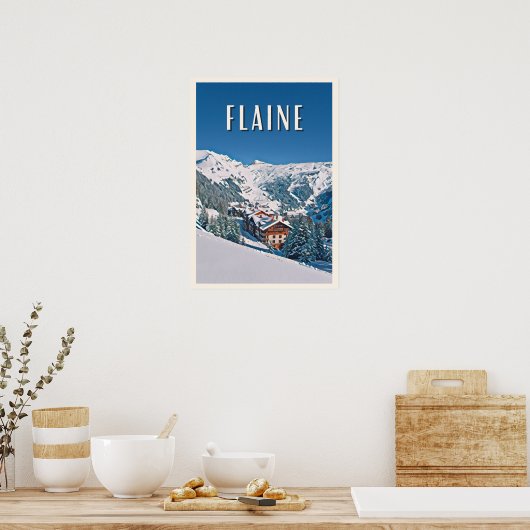 Affiche Flaine Poster (Keuken)