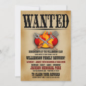 Affiche Gezinshereniging Barbecue Uitnodigingen (Voorkant)