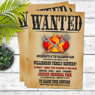 Affiche Gezinshereniging Barbecue Uitnodigingen