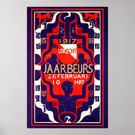Affiche Jaarbeurs 1917 Expositie POSTER DRUKWERK (Voorkant)