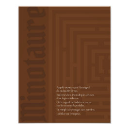 Affiche Minotaure Foto Afdruk