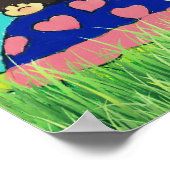 Affiche Monkey and Turtle door Carol Zeock Poster (Hoek)