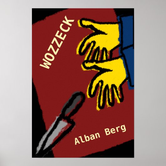 Affiche Opéra Wozzeck, Alban Berg Poster (Voorkant)