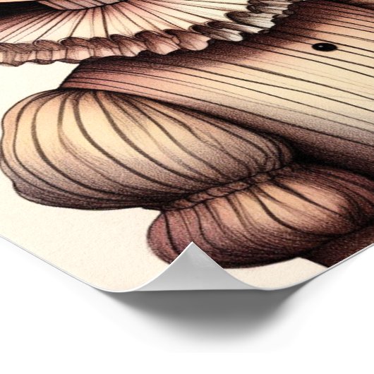 Affiche portrait de jeune fille poster (Hoek)