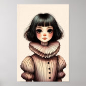 Affiche portrait de jeune fille poster (Voorkant)