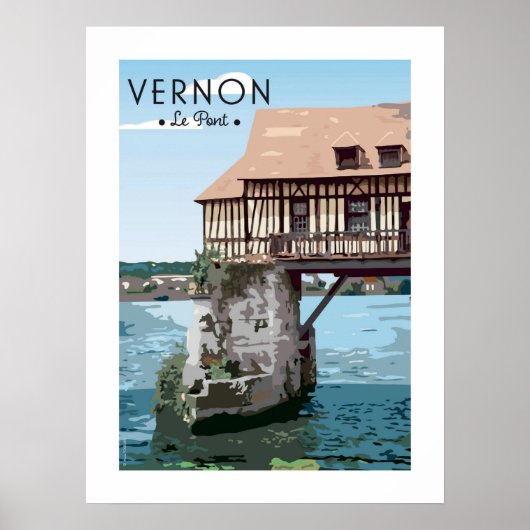 Affiche /Poster - Le pont de Vernon Poster (Voorkant)