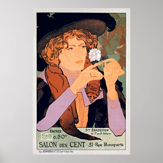 Affiche pour le Salon des Cent van Georges de Feur Poster (Voorkant)