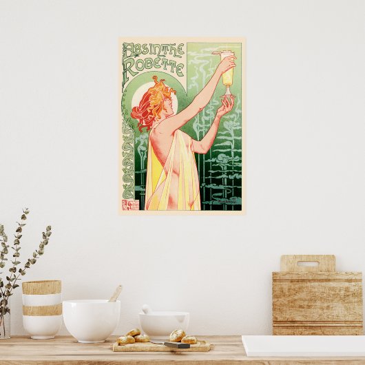 Affiche  Rétro Absinthe Robette Poster (Keuken)