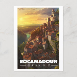 Affiche Rocamadour - Frankrijk - Departement Lot - Briefkaart