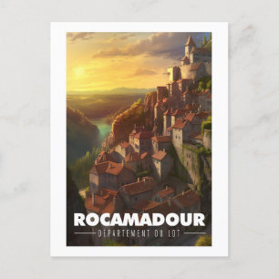 Affiche Rocamadour - Frankrijk - Departement Lot - Briefkaart