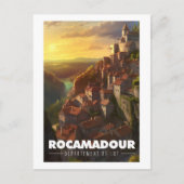 Affiche Rocamadour - Frankrijk - Departement Lot - Briefkaart (Voorkant)
