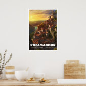 Affiche Rocamadour - Frankrijk - Departement Lot - Poster (Keuken)