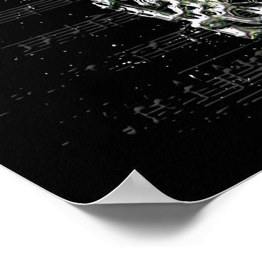 Affiche saxophone noir poster (Hoek)