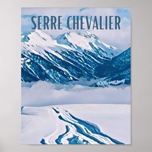 Affiche Serre Chevalier Skiresort Poster (Voorkant)