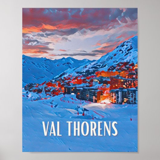 Affiche Val Thorens Poster (Voorkant)