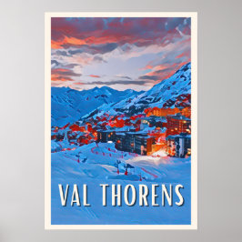 Affiche Val Thorens Poster