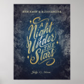 Affiche voor 'A Night Under the Stars'-evenement Poster (Voorkant)