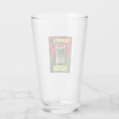 Affiche voor Strawberry Matcha Latte – Trendy Café Glas (Achterkant)