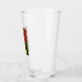 Affiche voor Strawberry Matcha Latte – Trendy Café Glas (Links)