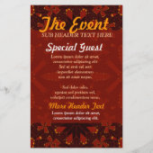 Affiche voor Tribal Earth-evenement Flyer (Achterkant)