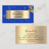 Affiliate Marketing Consulting Gold Blue Marble Visitekaartje (Voorkant / Achterkant)