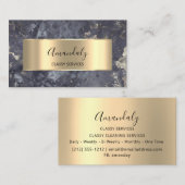 Affiliate Marketing Consulting Gold Grey Grungy Visitekaartje (Voorkant / Achterkant)