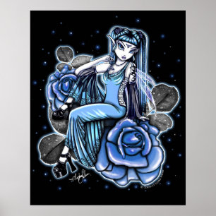 Affinity Blue Roos Fairy Posters