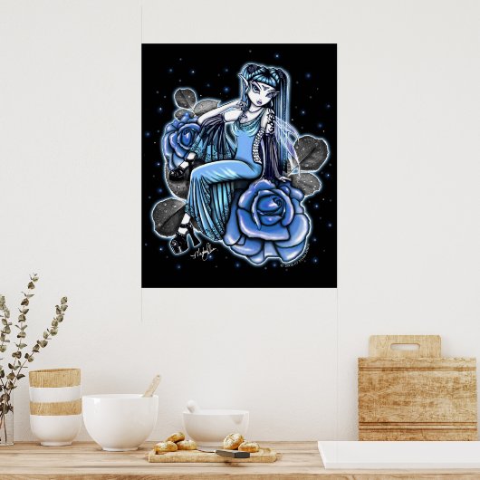 Affinity Blue Roos Fairy Posters (Keuken)