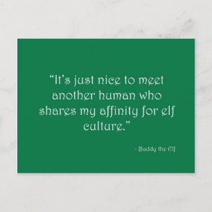 Affinity for Elf culture Postcard Feestdagenkaart