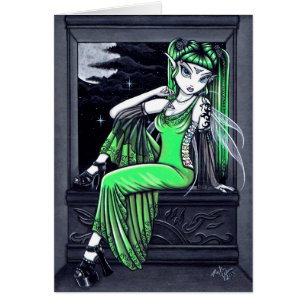 Affinity Green Tattoo Fairy Card