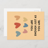 affirmatie-aanmoedigings-Kaart Briefkaart (Voorkant / Achterkant)