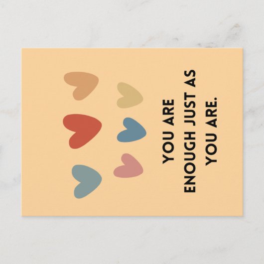 affirmatie-aanmoedigings-Kaart Briefkaart (Voorkant)