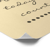 Affirmatie kunst! Positieve stimuleringsmuur Poster (Hoek)